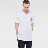 G-Star RAW® Marsh Pocket V-Neck T-Shirt Blanc