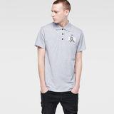 G-Star RAW® Marsh Polo T-Shirt Gris model front