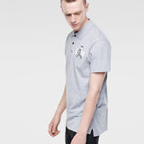 G-Star RAW® Marsh Polo T-Shirt Gris model side