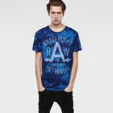 G-Star RAW® La Palm Round Neck T-Shirt Azul intermedio