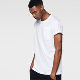 G-Star RAW® Milon Pocket Round Neck T-Shirt Blanco