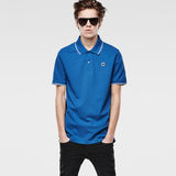 G-Star RAW® Mikan Polo T-Shirt Midden blauw model front
