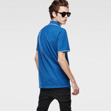 G-Star RAW® Mikan Polo T-Shirt Midden blauw model back