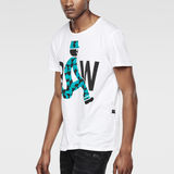 G-Star RAW® Big Marsch Round Neck T-Shirt Blanc
