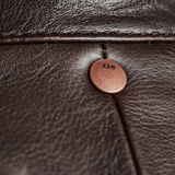 G-Star RAW® Edla Leather Jacket Bruin flat front