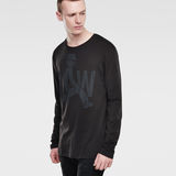 G-Star RAW® Kaus Art Round Neck T-Shirt Noir