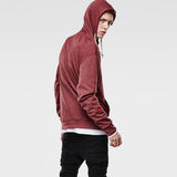G-Star RAW® Mikan Hooded Sweat Rot flat front