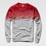 G-Star RAW® Dipped Round Neck Sweat Rojo model front