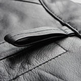 G-Star RAW® Re 3D Leather Biker Jacket Noir flat back
