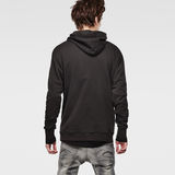 G-Star RAW® Kaus Hooded Sweat Black flat front