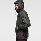 G-Star RAW® Batt Hooded Lightweight Jacket Grün model side