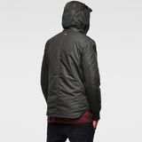 G-Star RAW® Batt Hooded Lightweight Jacket Groen model back