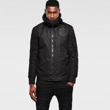 G-Star RAW® Batt Hooded Lightweight Jacket Black model side