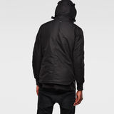 G-Star RAW® Batt Hooded Lightweight Jacket Black model back