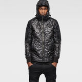 G-Star RAW® Batt Hooded Lightweight Jacket Negro model front