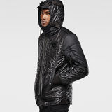 G-Star RAW® Batt Hooded Lightweight Jacket Noir model side