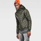 G-Star RAW® Meefic Hooded Lightweight Jacket Green model side