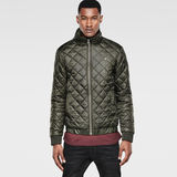 G-Star RAW® Meefic Quilted Lightweight Jacket Green model front