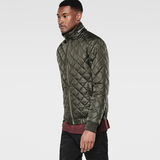 G-Star RAW® Meefic Quilted Lightweight Jacket Green model side