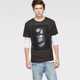 G-Star RAW® Moiric Photo T-Shirt Noir