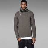 G-STAR® cntr sh cl k ls/hvy wool slub knt/rw gry Grau