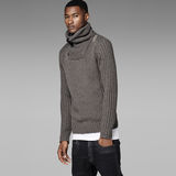 G-STAR® cntr sh cl k ls/hvy wool slub knt/rw gry Grau