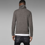 G-STAR® cntr sh cl k ls/hvy wool slub knt/rw gry Grau