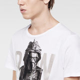G-Star RAW® Moiric Slim T-Shirt Blanc