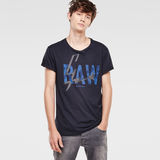 G-Star RAW® Lamar Round Neck T-Shirt Bleu foncé