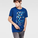 G-Star RAW® Luis Round Neck T-Shirt Bleu foncé