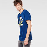 G-Star RAW® Bauchan Round Neck T-Shirt Mittelblau