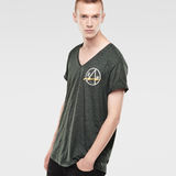 G-Star RAW® Bauchan V-Neck T-Shirt Verde