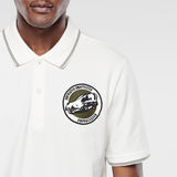 G-Star RAW® Vindal Art Polo Wit flat front