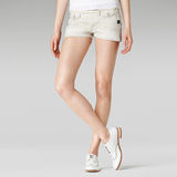 G-Star RAW® Mini Shorts Blanc front flat