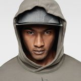 G-Star RAW® Moiric Hooded Sweat Grey flat front