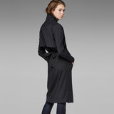 G-Star RAW® COCOON MINOR WOOL RELAX TRENCH Black model side