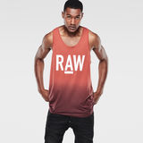 G-Star RAW® Lars Relaxed Tanktop Rojo model front