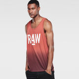 G-Star RAW® Lars Relaxed Tanktop Rojo model side