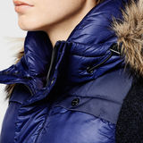 G-Star RAW® whistler vest w/feather nyl/brittany blu Azul oscuro model back