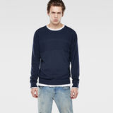G-Star RAW® Tiafect Round Knit Azul oscuro model front