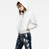 G-Star RAW® Meefic Hooded Slim Overshirt White model side