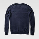 G-Star RAW® Tiafect V-Neck Knit Dark blue model back