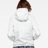 G-Star RAW® Meefic Hooded Slim Overshirt White model back
