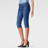 G-Star RAW® Midge Mid Waist Cropped Jeans Medium blue front flat