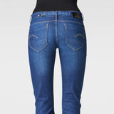 G-Star RAW® Midge Mid Waist Cropped Jeans Bleu moyen front flat