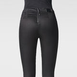 G-Star RAW® Core 3D High Waist Super Skinny Pants Black model back zoom