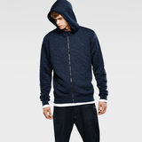 G-STAR® Navy Quilted Hooded Vest Sweat Dark blue