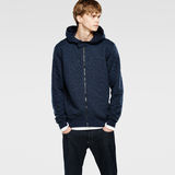 G-STAR® Navy Quilted Hooded Vest Sweat Dark blue