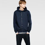 G-Star RAW® Navy Quilted Hooded Vest Sweat Dunkelblau