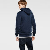 G-Star RAW® Navy Quilted Hooded Vest Sweat Donkerblauw